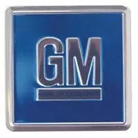 Door Decal, Gm Mark Of Excellence, Embossed Blue, Each, 68-70 Gm Cars 1