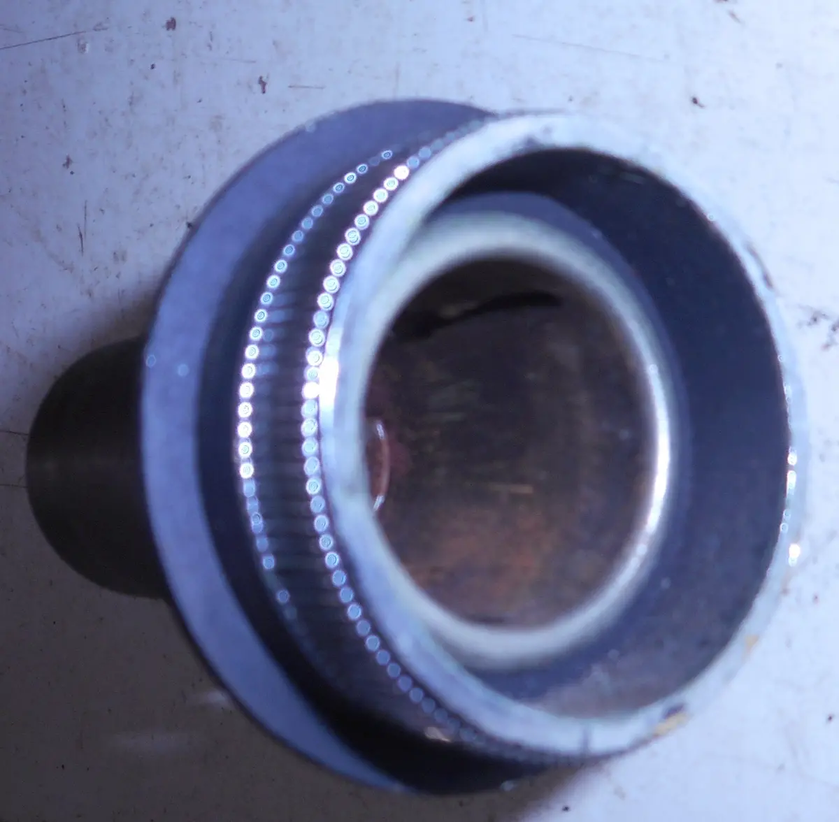 Lighter Socket&Bezel ,Used 73-77 Grand Prix Ga, Can Am 1
