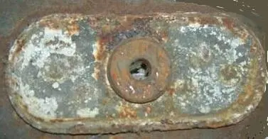 Seat Belt Anchor Plate, W/Nut, Used, 70-81 Camaro Trans Am Fb 1
