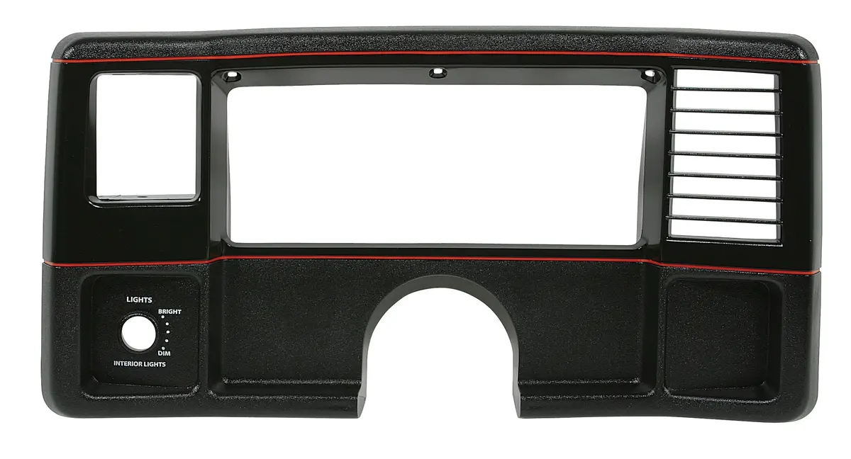 Dash Bezel ,Black & Red Stripe, New, 85-88 Monte Ss 1