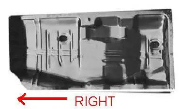 Floor Pan, Rh, Half Full, 68-72 A-Body, El Mc Gp, 60" Long X 28" Wide, Upsable 1
