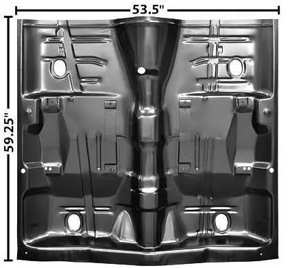 Floor Pan ,Full ,1 Piece, W/Tunnel, 59X53 68-72 Gm A-Body 1