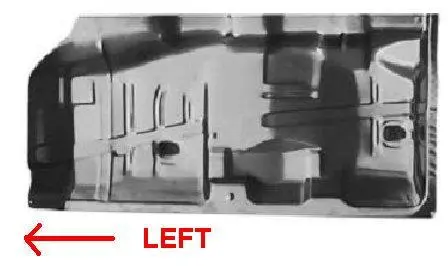 Floor Pan, Half, Full, Lh, 68-72 A-Body, El Mc Gp, 60" Long X 28" Wide, Upsable 1
