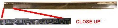 Door Molding, Lower, Lh, 86-88 Mc, W/Ls 4 1/8" Tall, Used 1