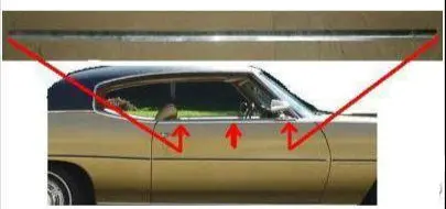 Door Peak Molding, Used 70 Chevelle Malibu 1