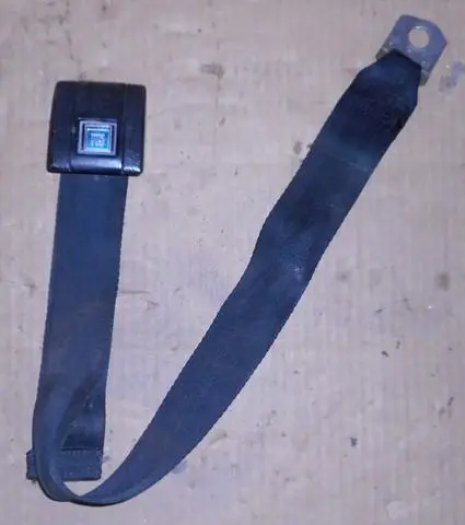 Seat Belt Buckle, Standard, Gm, W/Gm Letters, Black, Used 1