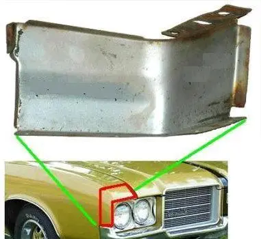 Fender To Headlight Filler ,Right 69 Cutlass 442 1