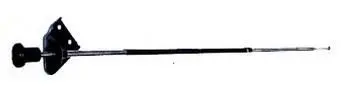 Kickpanel Vent Cable, New 64-66 Chevelle 1