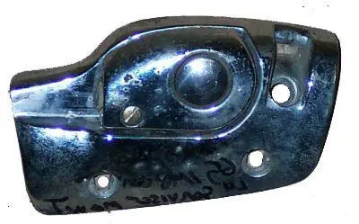 Visor Bracket, Rh, Conv, 65-7 B-Body, Bright Chrome, Cast# 9703370, Used 1