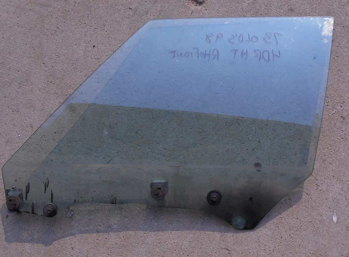 Front Door Glass ,4Dr Hdt Left Used 71-6 Electra 98 Deville 1