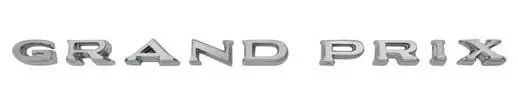 Trunk Lid Emblem Or Letters (Grand Prix) Repro 1