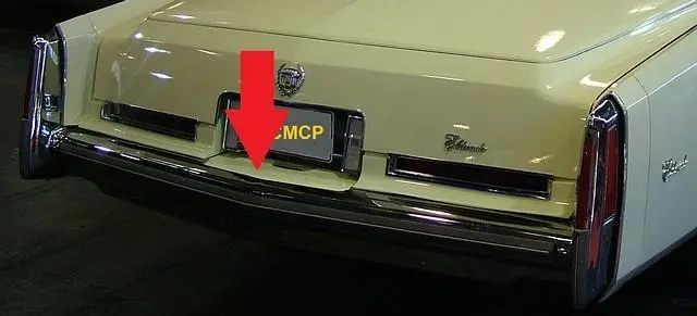 Rear Bumper Filler, Center, Fiberglass, New, 75-78 Eldorado 1