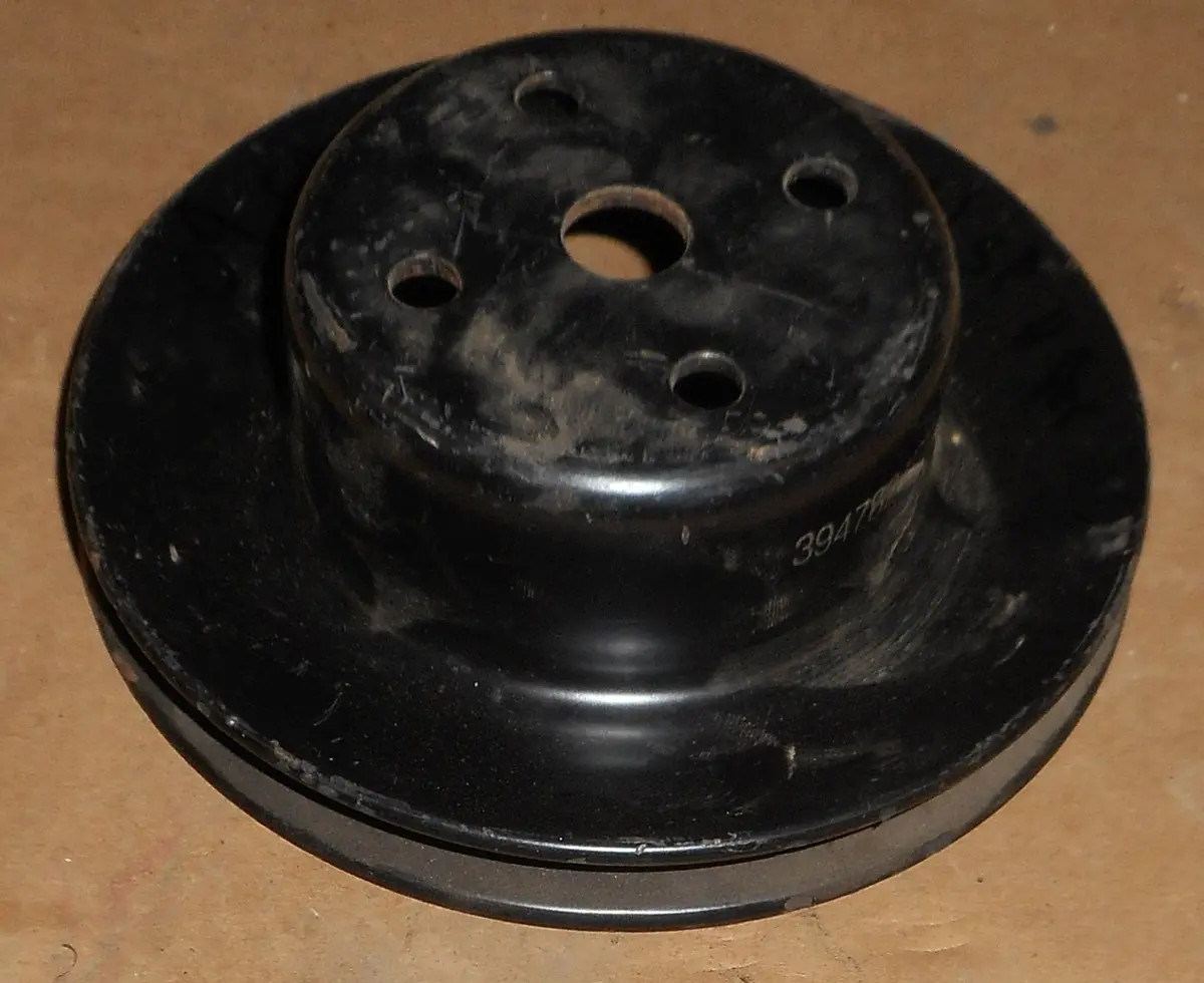 Fan Pulley, 1 Deep Groove, Used, 69 Chevy 396 1