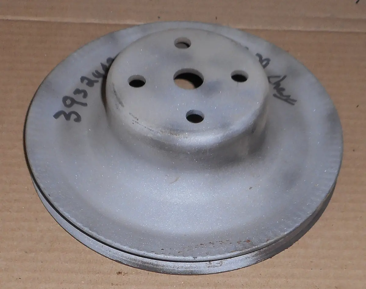 Fan Pulley, 1 Groove, No Ac, Used, 69-72 Chevy, 307 350 396 1