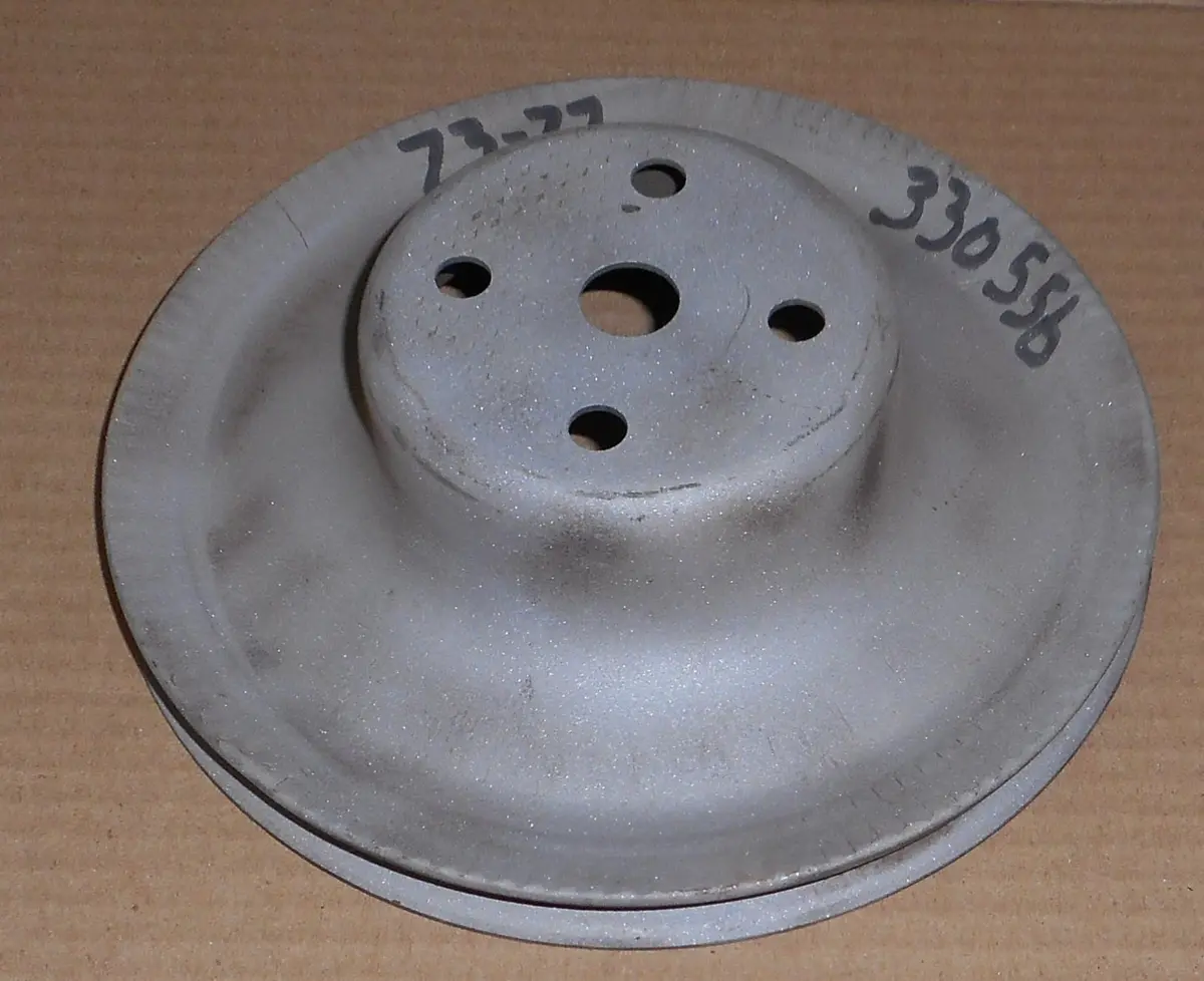 Fan Pulley, 1 Groove, No Ac, Used, 73-81 Chevy, 305 350 1