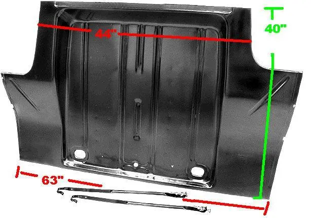 Trunk Pan ,Center & Sides New 62-67 Nova 1