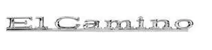 Hood Emblem  "Elcamino", New, 67 1