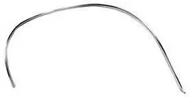 Front Wheel Opening Molding, Left, New, 67 Chevelle 1
