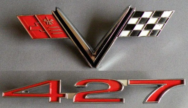 Fender Emblem (V-Flag 427) 67 Impala Corvette 1