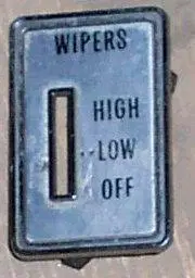 Wiper Switch Bezel, 70-2 Cut 442, Used 1