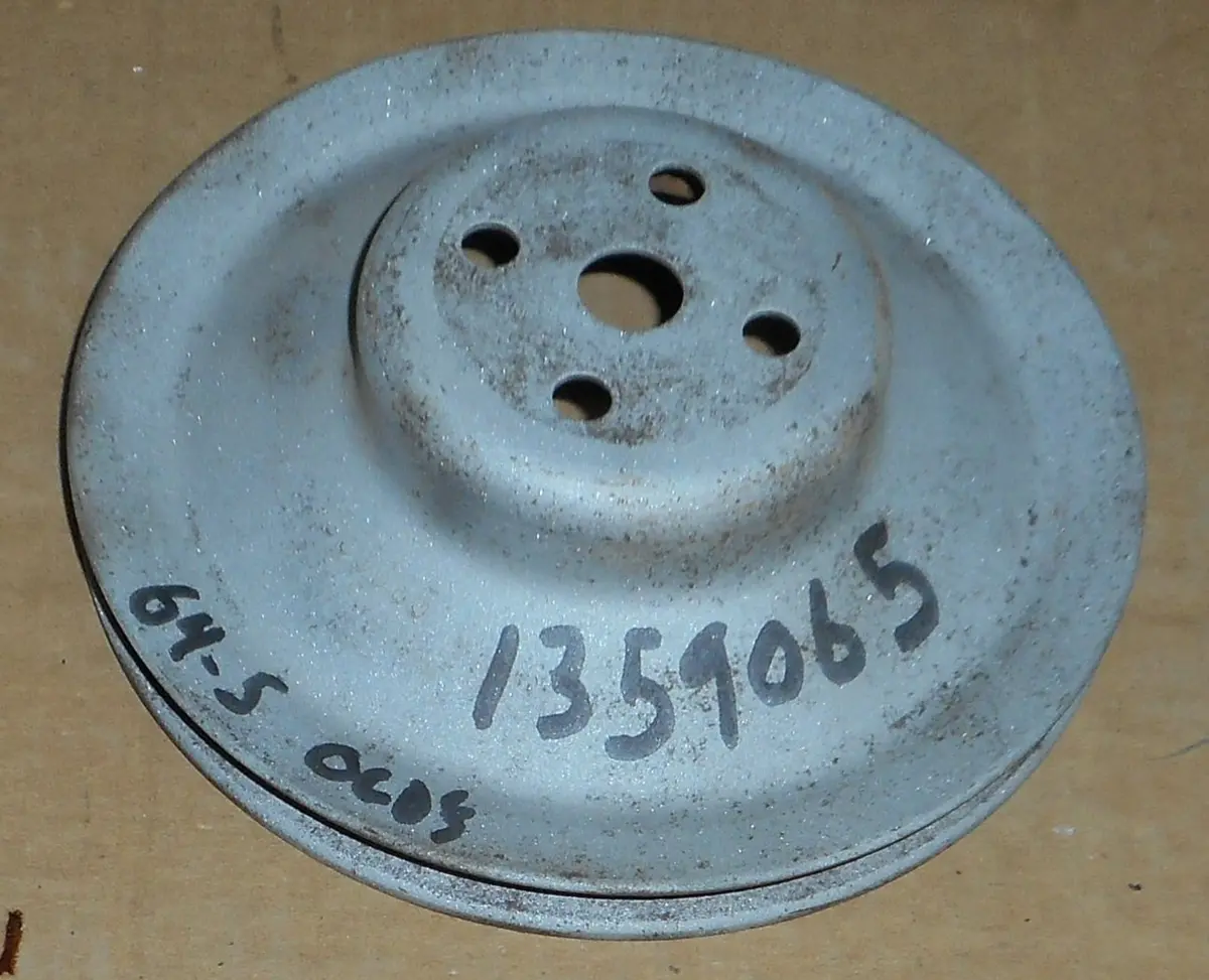Fan Pulley, V6, 1 Groove, No Ac, Used, 64-65 Cutlass 1