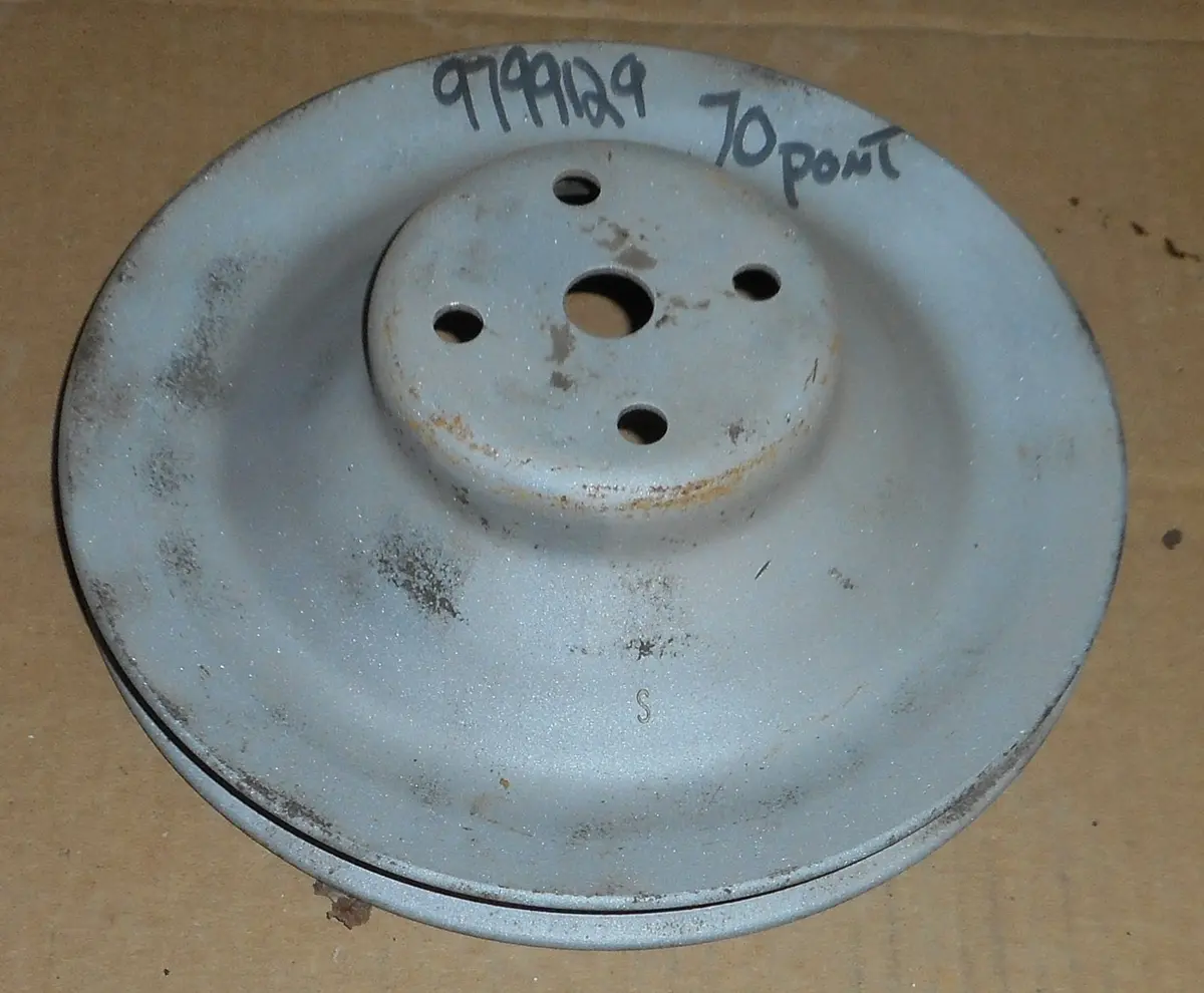 Fan Pulley, V8 1 Groove, 129, Used, 70 Pontiac 1