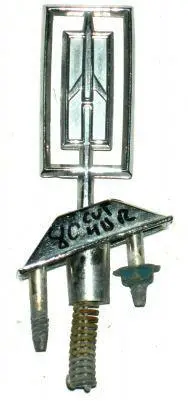 Header Panel Emblem, 80-1 Cut Rocket, W/Spring, Used 1