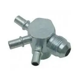 Intake Manifold Vacuum Fitting, 1 Threaded & 3 Smooth Ports, New 1
