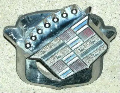 Trunk Lock Emblem, 71-78 Eldo, Crest, W/Swivel Cover, 0724, Used 1
