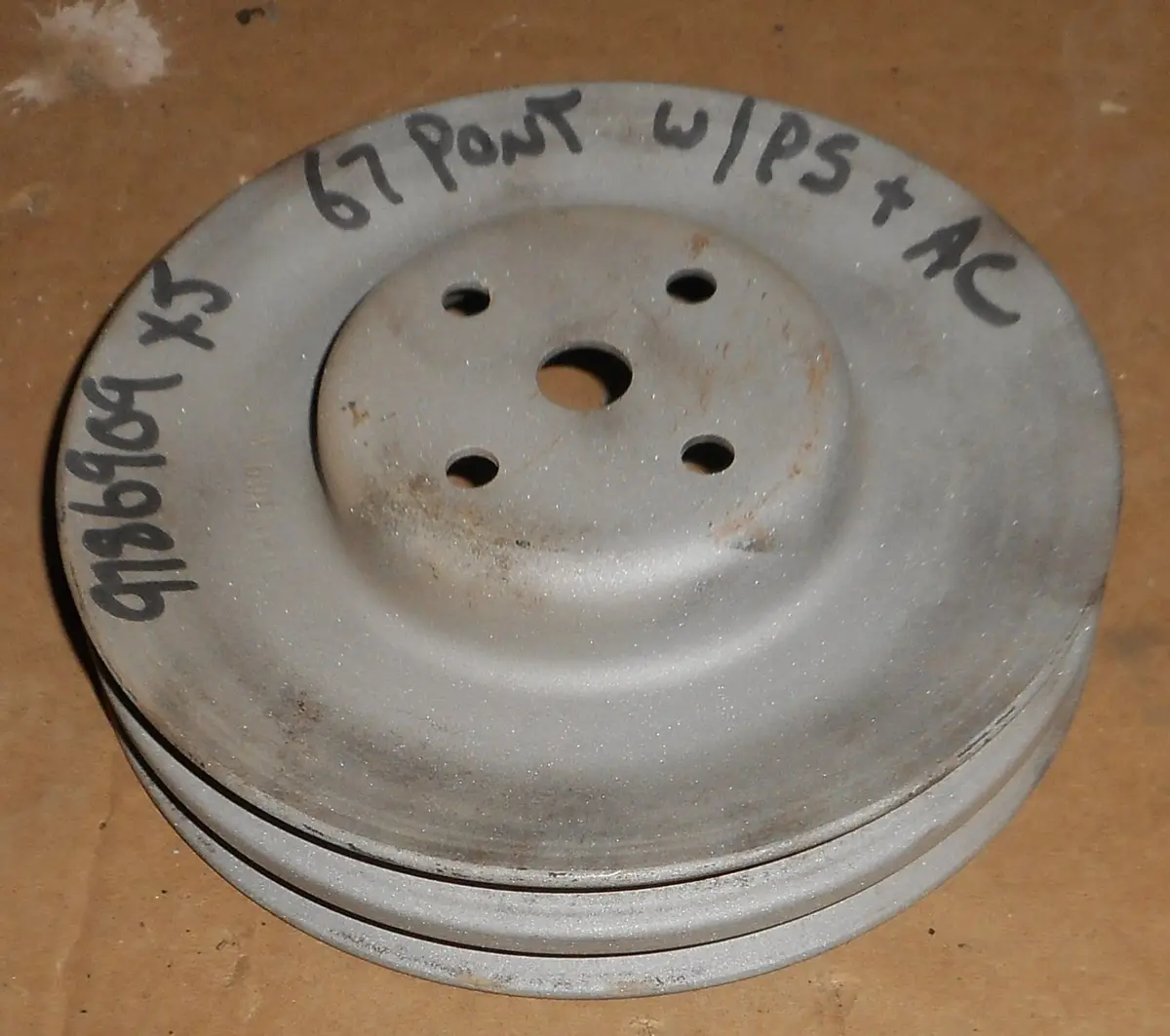 Fan Pulley ,V8 2 Groove Used 67 Pontiac 1
