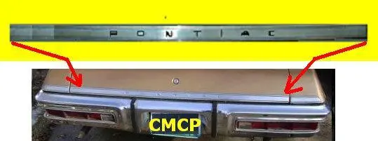 Trunk Lid Molding, On Lip, Used 1
