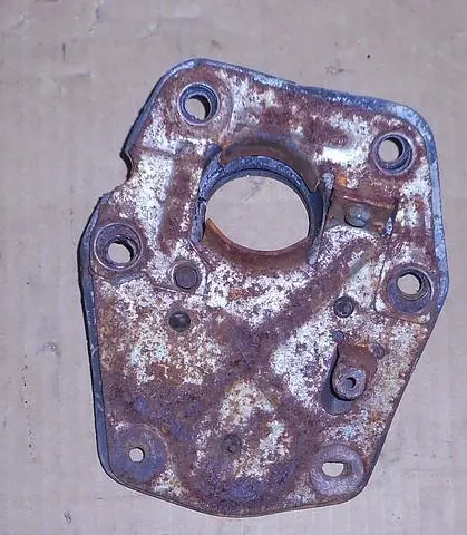 Steering Column To Floor Plate, Steel 71-76 C-B-Body 1