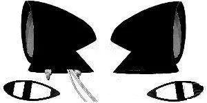 Door Mirrors, Bullet, 70 Cut 442, Painted, Sport, Repro, 1 Pr 1