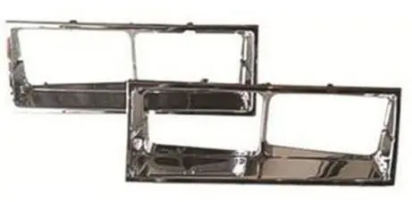 Headlight Bezels, Chrome Pair New 81-88 Cutlass 1