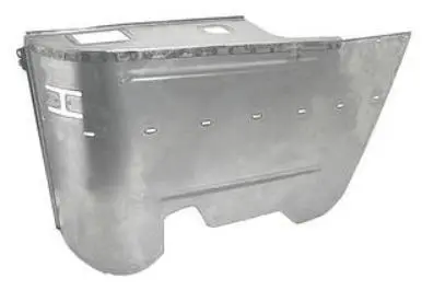 Convertible Rear Armrest Panel Right, Steel 64-67 A-Body 1