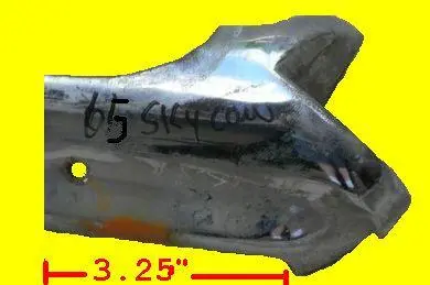 Convert Windshield Header End Cap ,Left Used 64 65 A-Body 1
