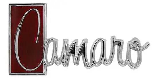Trunk Lid Emblem (Camaro) New, 71-73 1