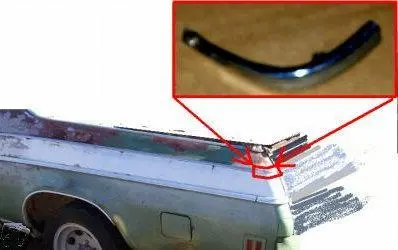 Quarter Rear Corner Upper, Left, Used, 73-77 El Camino 1