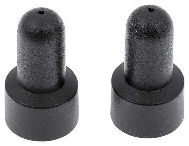 Shock Absorber, Plastic Caps, New, Pair 1