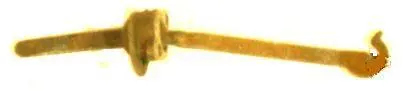 Trunk Lock Shaft, 69-70 Dvl Flw Calais, Swivel Type, Used 1