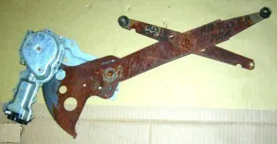 Door Regulator, Lh, 79-88 A-Body, W/Motor, 2 Dr Power, Used 1