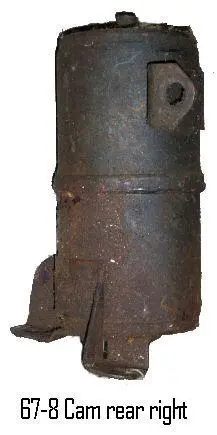 Convertible Dampener, Rear, Rh, 67-8 Ca, 67 Fb, Vibration Damp, Used 1
