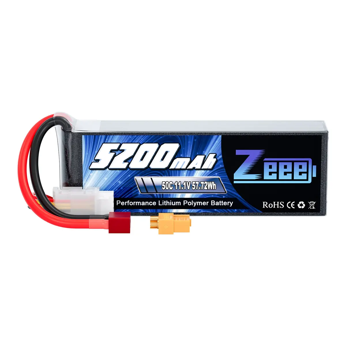 Zeee 3S Lipo Battery 5200Mah 11.1V 50C With Deans And Xt60 Connector Soft Case For Rc Plane Rc Car 1