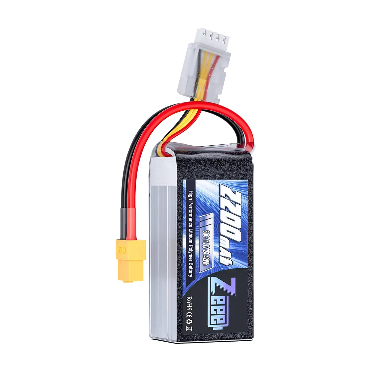 Zeee 3S Lipo Battery 2200Mah 11.1V 50C Shorty Pack Battery With Xt60 Plug For Rc Car Truck Rc Airplane Racing Hobby Models 1