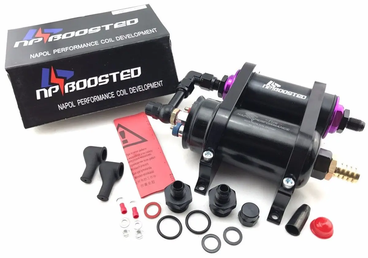 Performance 044 Fuel Pump Mounting Kit & Inline 100 Micron Fuel Filter Universal 1