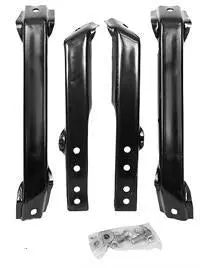 Rear Bumper Bracket Set, New 63-66 Truck Stepside 1