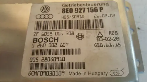 98 05 Vw Audi A4 Quattro Transmission Computer Tcu 8E0927156p 1