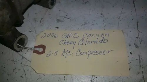 06 Chevy Colorado Gmc Canyon Hummer And Isuzu Ac Compressor & Clutch 2.8L 1