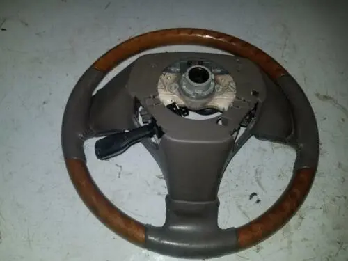 04 05 - 09 Lexus Rx330 Rx350 Rx400h Woodgrain Steering Wheel W/ Leather Cruise 1