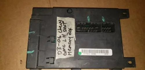 03 04 05 06 Chevy Gmc Suburban Cadillac Left Driver Seat Memory Control Module 1